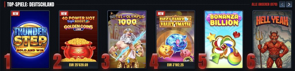 Glorion top spiele